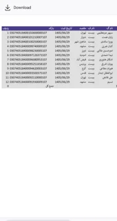 کد پیگیری های 29 شهریور